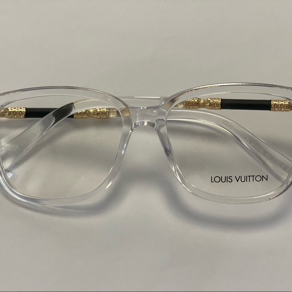 2184 Clear 49/15/140 Eyeglass Frame & Louis Vuitton Pouch